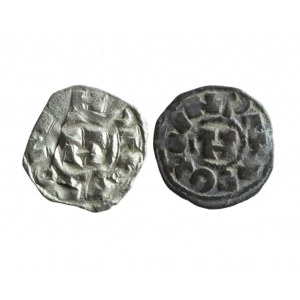 CESARSTWO, Henryk II Święty (1002-1024), denar LUCCA, zestaw 2 szt