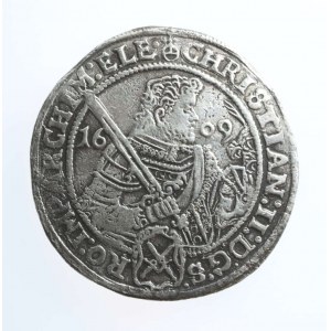 NIEMCY, SAKSONIA, linia albertyńska, CHRISTIAN II, talar 1609 HR