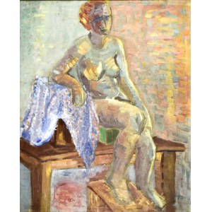 Helena ZAREMBA-CYBISOWA (1917 - 1986), Seated nude