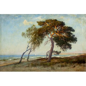 Julius WENTSCHER (1842-1918), Pohľad na more, 1911
