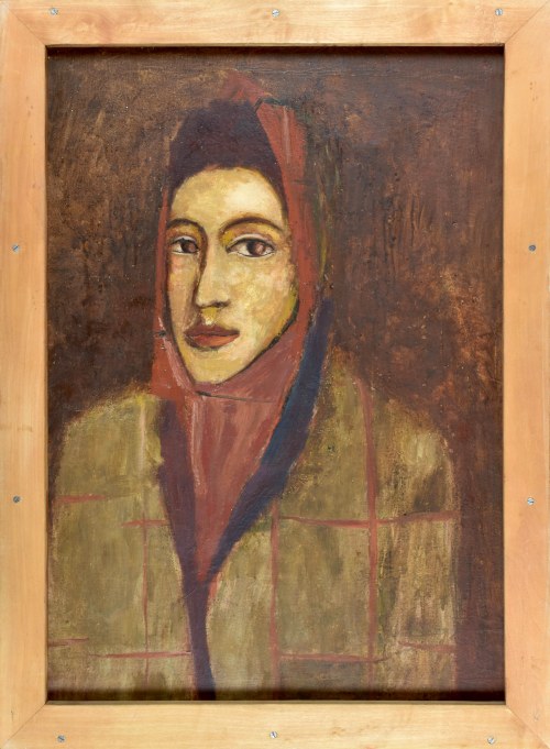 Jerzy NOWOSIELSKI (1923-2011), Portret kobiety w chuście