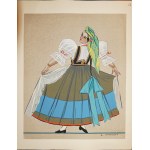 Zofia Stryjeńska. Polish folk costumes. 1939r. Portfolio of 40 original colored graphics.