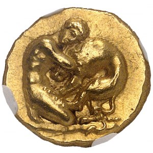 Sicile, Syracuse, Denys l’Ancien (406-367 av. J.-C.). 100 litrai (Double décadrachme d’Or) ND (400-370 av. J.-C.), Syracuse.