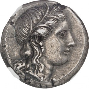 Sicile, Syracuse, Agathoclès (317-289 av. J.-C.). Tétradrachme ND (304-295 av. J.-C.), Syracuse.