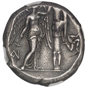 Sicile, Syracuse, Agathoclès (317-289 av. J.-C.). Tétradrachme ND (304-295 av. J.-C.), Syracuse.