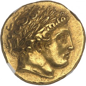 Macédoine (royaume de), Philippe II (359-336 av. J.-C.). Statère d’or posthume ND (323-315 av. J.-C.), Amphipolis ou Pella.