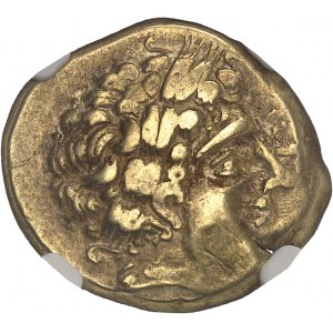 Allobroges. Statère d’or, type de Poliénas, aux deux S ND (fin du IIe s. av. J.-C.).