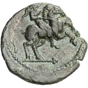 Arvernes. Bronze BRIGIOS au cavalier ND (fin du premier tiers du Ier siècle avant J.-C.).