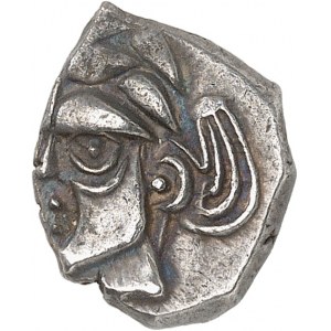 Volques Tectosages. Drachme à la tête cubiste, Série 61 ND (milieu du IIe - première moitié du Ier siècle avant J.-C.).