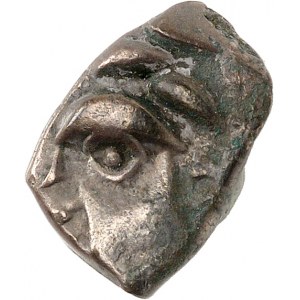 Volques Tectosages. Drachme à la tête cubiste ND (milieu du IIe - première moitié du Ier siècle avant J.-C.).