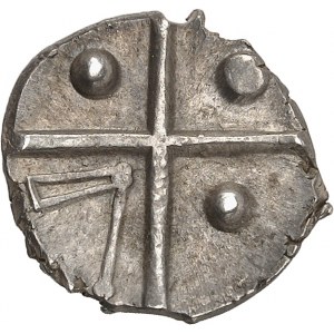 Cadurques / Longostalètes. Drachme à la tête triangulaire, Série 159 ND (fin du IIIe - IIe siècle avant J.-C.).