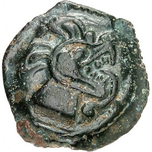 Bituriges Cubes. Bronze au pégase et à la gueule de loup, Série 1118 ND (milieu du Ier siècle avant J.-C. Guerre des Gaules).