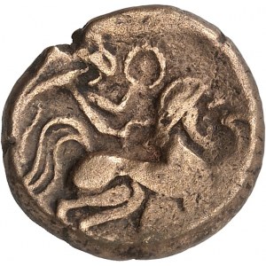 Pictons. Statère à la main, classe A5 ND (fin de la première moitié du Ier siècle avant J.-C.).