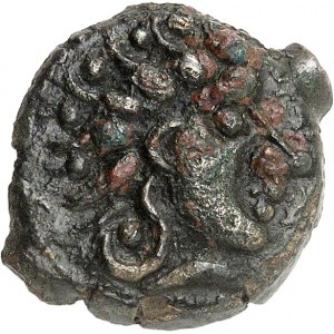 Carnutes. Bronze au pégase et à la croisette ND (fin de la première moitié du Ier siècle avant J.-C.).