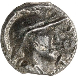 Séquanes. Potin TOC au lion ND (première moitié du Ier siècle avant J.-C. et Guerre des Gaules).