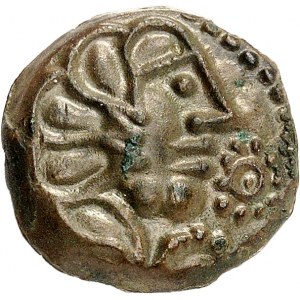 Sénons - Groupe de Sens / Sénonais. Bronze YLLYCCI, Classe V à la rosace ND (première moitié du Ier siècle avant J.-C. et Guerre des Gaules).