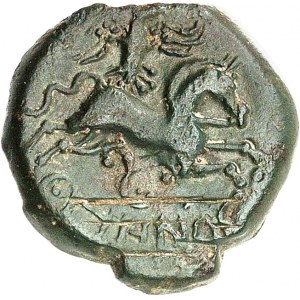 Meldes. Bronze EPENOS, Classe II au triskèle ND (second tiers du Ier siècle avant J.-C. et Guerre des Gaules).