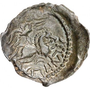 Meldes. Bronze EPENOS, Classe I au croissant ND (second tiers du Ier siècle avant J.-C. et Guerre des Gaules).