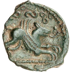 Meldes. Bronze ARCANTODAN / ROVECA, classe 2 ND (second tiers du Ier siècle avant J.-C. et Guerre des Gaules).