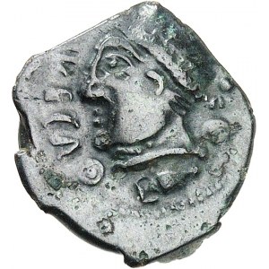 Meldes. Bronze ROVECA / POOYIKA, classe 2 à l'amphore sous la base du cou ND (second tiers du Ier siècle avant J.-C. et Guerre des Gaules).