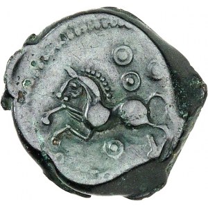 Meldes. Bronze ROVECA / POOYIKA, classe 2 à l'amphore sous la base du cou ND (second tiers du Ier siècle avant J.-C. et Guerre des Gaules).