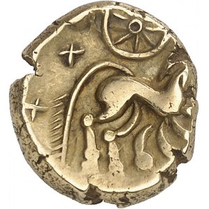 Nerviens. Statère à l'epsilon, var. 1b ND (première moitié du Ier siècle avant J.-C. et Guerre des Gaules).