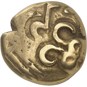 Nerviens. Statère à l'epsilon, var. 2 de style négligé ND (première moitié du Ier siècle avant J.-C. et Guerre des Gaules).