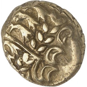 Belgae (région Sud). Statère d'or de Chute ND (seconde moitié du Ier siècle avant J.-C.).