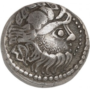 Pannonie. Tétradrachme à la tête barbue (Typ Kapostal) ND (IIe -Ier siècles avant J.-C.).