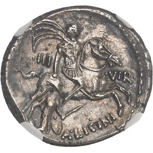 Licinia, A. Licinius Nerva. Denier ND (47 av. J.-C.), Rome.