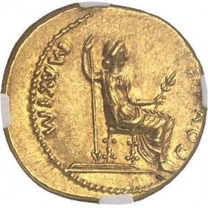 Tibère (14-37). Aureus 14, Lyon.