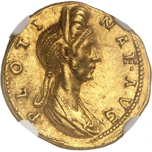 Plotine, épouse de Trajan (+123). Aureus 117-118, Rome.