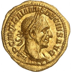 Trajan Dèce (249-251). Aureus ND (249-251), Rome.
