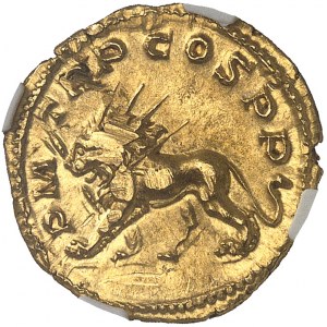 Postume (260-269). Aureus 259, Lyon.