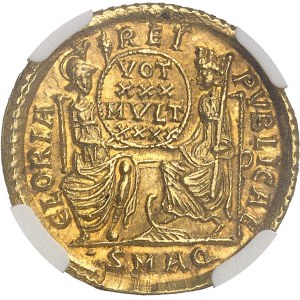 Constance II (324-361). Solidus 352-355, Aquilée.
