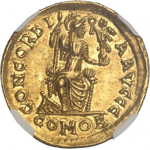 Arcadius (395-408). Solidus 402-403, Thessalonique.