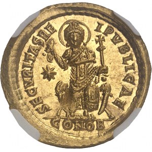 Théodose II (402-450). Solidus 433 ou 439, Constantinople.