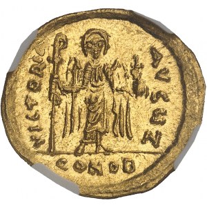 Phocas (602-610). Solidus 607-610, Constantinople, 7e officine.