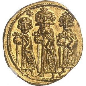 Héraclius, Héraclius Constantin et Héraclonas (638-641). Solidus 638-641, Constantinople, 5e officine.