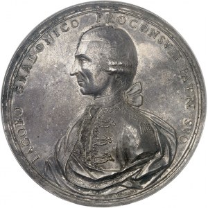 Albanie et Dalmatie, Alvise IV Mocenigo (1763-1778). Médaille, Jacques Gradenigo, provéditeur-général en Dalmatie et Albanie, par F. Balugani 1777, Venise.