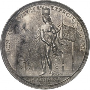 Albanie et Dalmatie, Alvise IV Mocenigo (1763-1778). Médaille, Jacques Gradenigo, provéditeur-général en Dalmatie et Albanie, par F. Balugani 1777, Venise.