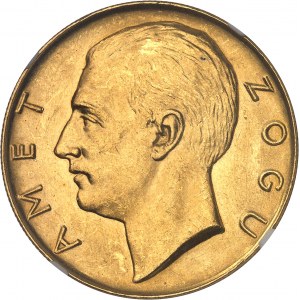Ahmed Zogu, président (1925-1928). 100 franga (sans étoile) 1927, R, Rome.