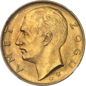 Ahmed Zogu, président (1925-1928). 100 franga (2 étoiles) 1927, R, Rome.