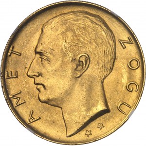 Ahmed Zogu, président (1925-1928). 100 franga (2 étoiles) 1927, R, Rome.