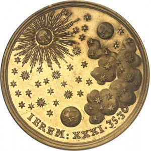 Brême (ville libre de). Médaille d’Or au module de 8 ducats, 50e anniversaire de mariage de Susanne Passavant et Engelbert Wichelhausen à Brême 1758.
