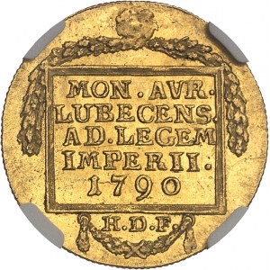 Lübeck (ville libre de). Ducat au nom de l’Empereur Joseph II 1790 HDF, Lübeck.