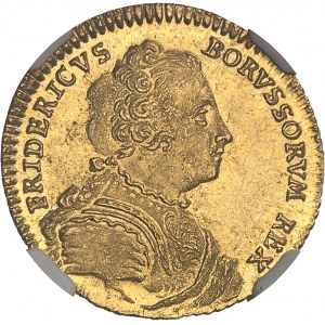 Prusse, Frédéric II (1740-1786). Ducat 1744 EGN, Berlin.