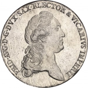 Saxe, Frédéric-Auguste III, prince-électeur (1763-1806). Thaler 1790 IEC, Dresde.