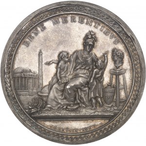 Saxe, Frédéric-Auguste III, prince-électeur (1763-1806). Médaille, le Palais japonais de Dresde, par C. J. Krüger le Jeune 1786, Dresde.