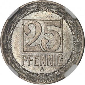 Empire allemand, Guillaume II (1888-1918). Essai de 25 pfennig en cupro-nickel ND (1909), A, Berlin.
